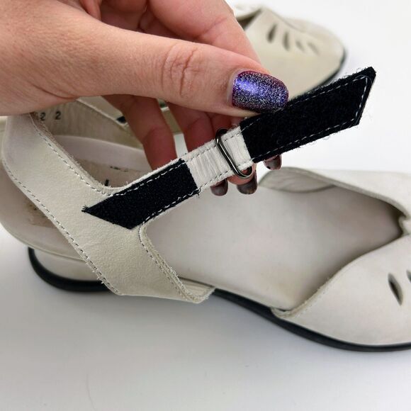 Arche Cream Leather Open Toe Wedge Sandals Cut Outs Made in France Shoes EU 40 9 - Picture 14 of 14